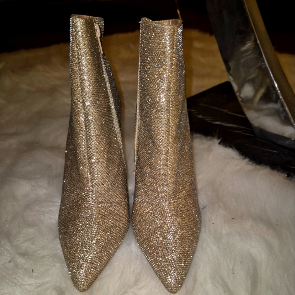 Holiday Sexy Shimmery bootie heels- Brand New